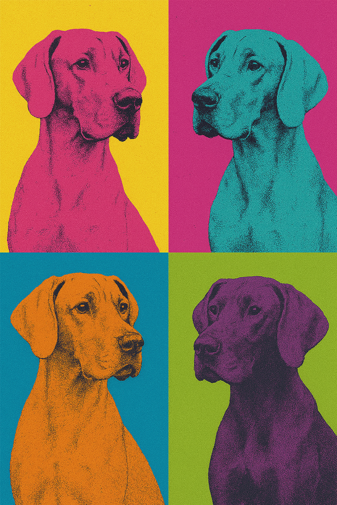 Andy Warhol style Great Dane