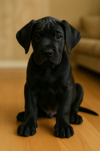 Black Great Dane Puppy